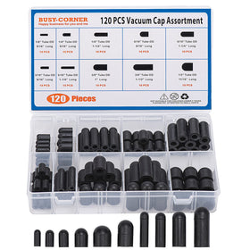 BUSY-CORNER front packaging showing full 120-piece kit and benefits