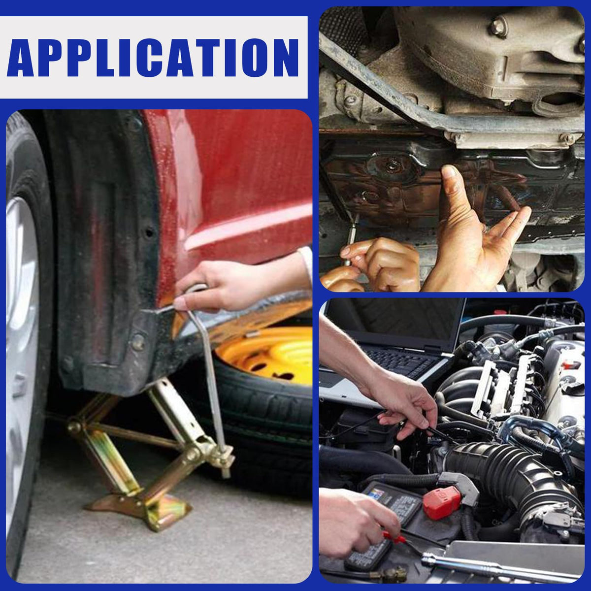 BUSY-CORNER shim being inserted behind a fender to illustrate precise gap adjustment