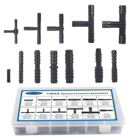 BUSY-CORNER straight connector beside ruler showing scale and sizing benefit