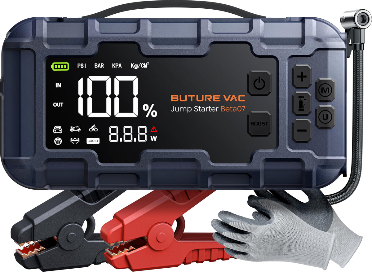 BuTure VAC front view showing compact unit and controls for confident roadside use