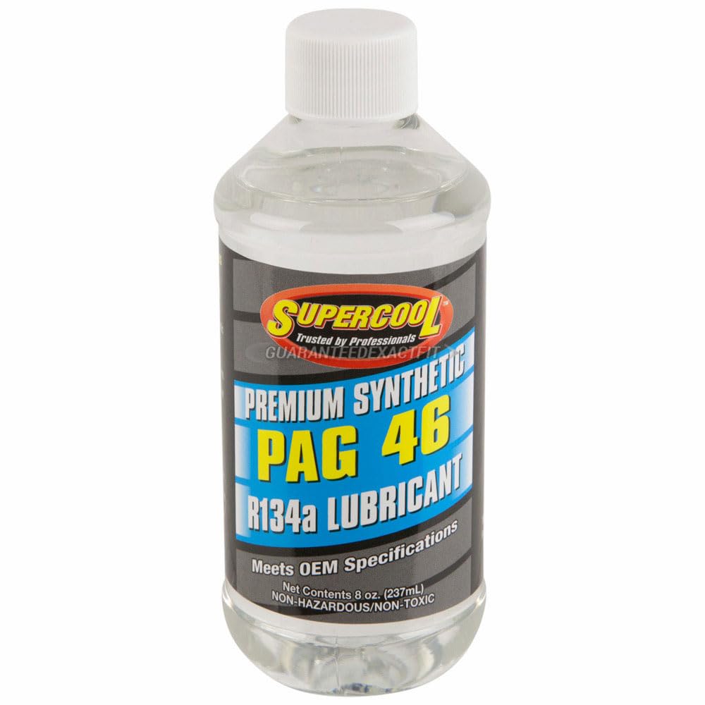 BUYAUTOPARTS! PAG oil bottle and label for correct compressor lubrication