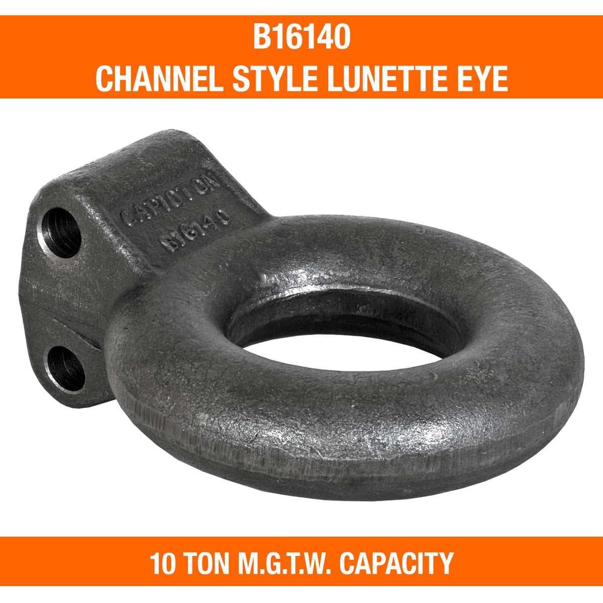 Buyers Products installed lunette ring on trailer with pintle hook, reliable secure connection