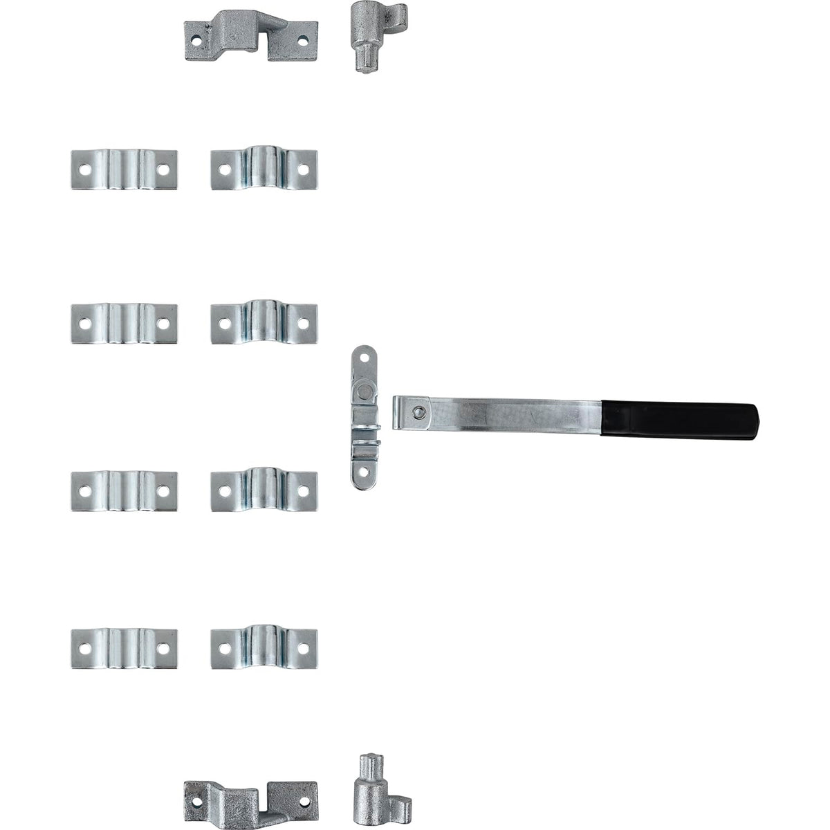 Buyers Products handle close-up showing 13 inch grip and durable cast steel benefit