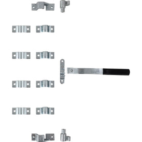 Buyers Products handle close-up showing 13 inch grip and durable cast steel benefit