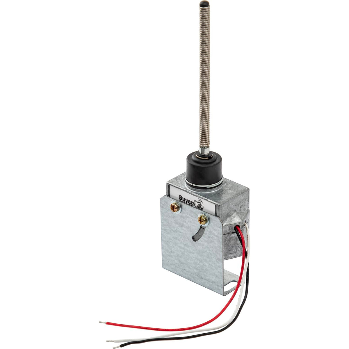 Buyers Products front-mounted B95W indicator installed on truck frame, improves safety