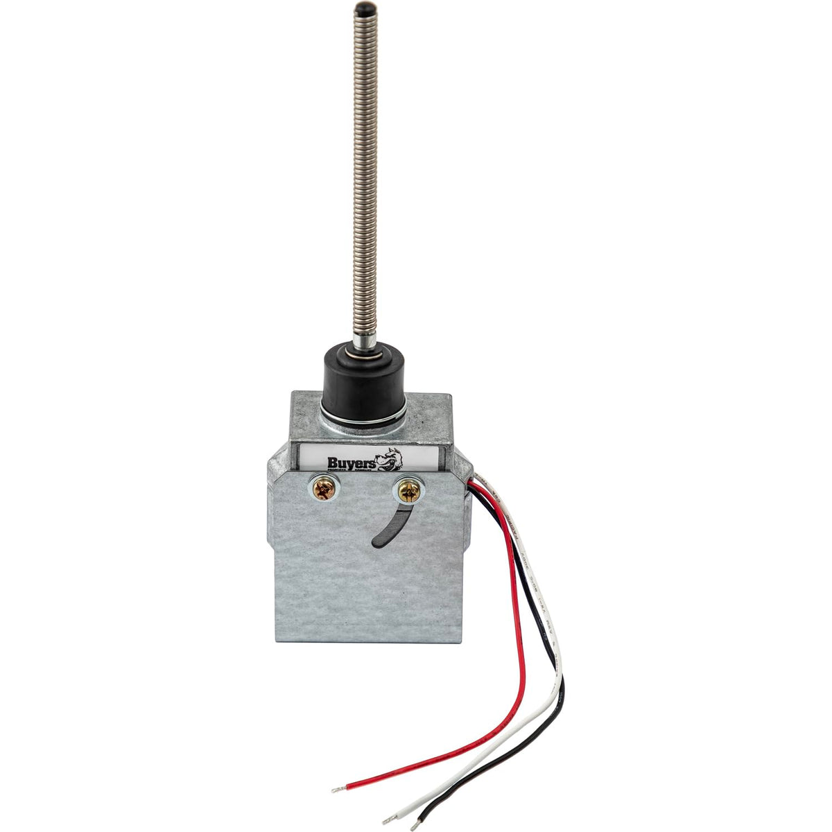 Buyers Products wand-style sensor close-up showing durable tip and water-resistant benefit