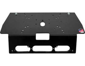 Buyers Products front view of aluminum cab mount showing mounting platform and bolt pattern, durable fit