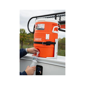 Buyers Products rack holding a 5‑gallon jug demonstrating secure fit and spill prevention benefit