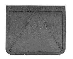 Buyers Products Company mud flaps installed on truck demonstrating spray reduction