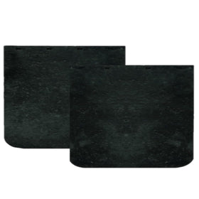 Buyers Products Company mud flaps beside ruler showing 20 x 18 inch size