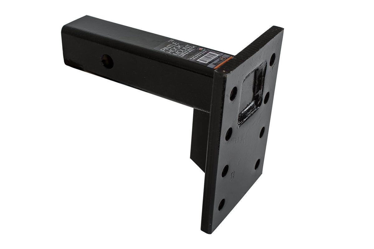 Buyers Products front view of PM87 mount showing receiver fit and secure design