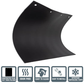 Buyers Products close-up of polymer thickness and texture for impact resistance