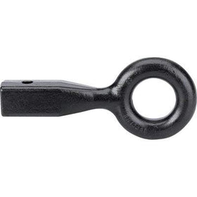 Buyers Products tow eye installed on truck receiver demonstrating secure towing