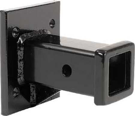 Buyers Products receiver next to tape measure showing size and fit for compatibility