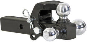 Buyers Products tri-ball front profile showing all three balls and hook, simplifies towing