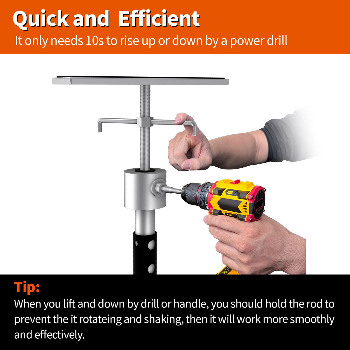 BuyGoe side-wind crank and 3/4" socket for drill use speeding installation