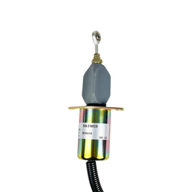 BUYMACHINERYPARTS solenoid next to ruler for size comparison and installation planning
