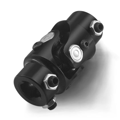 BUYMACHINERYPARTS front view of black u-joint showing compact profile and reliable fit