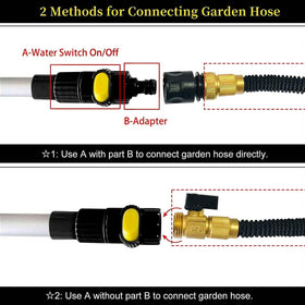 Buyplus four-sided brush head reaching wheelwell for detailed cleaning benefit