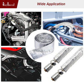 BuyUneed protecting lines near exhaust header illustrating high-heat defense