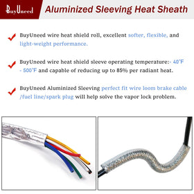 BuyUneed sleeve with scissors and gloves showing easy installation benefits