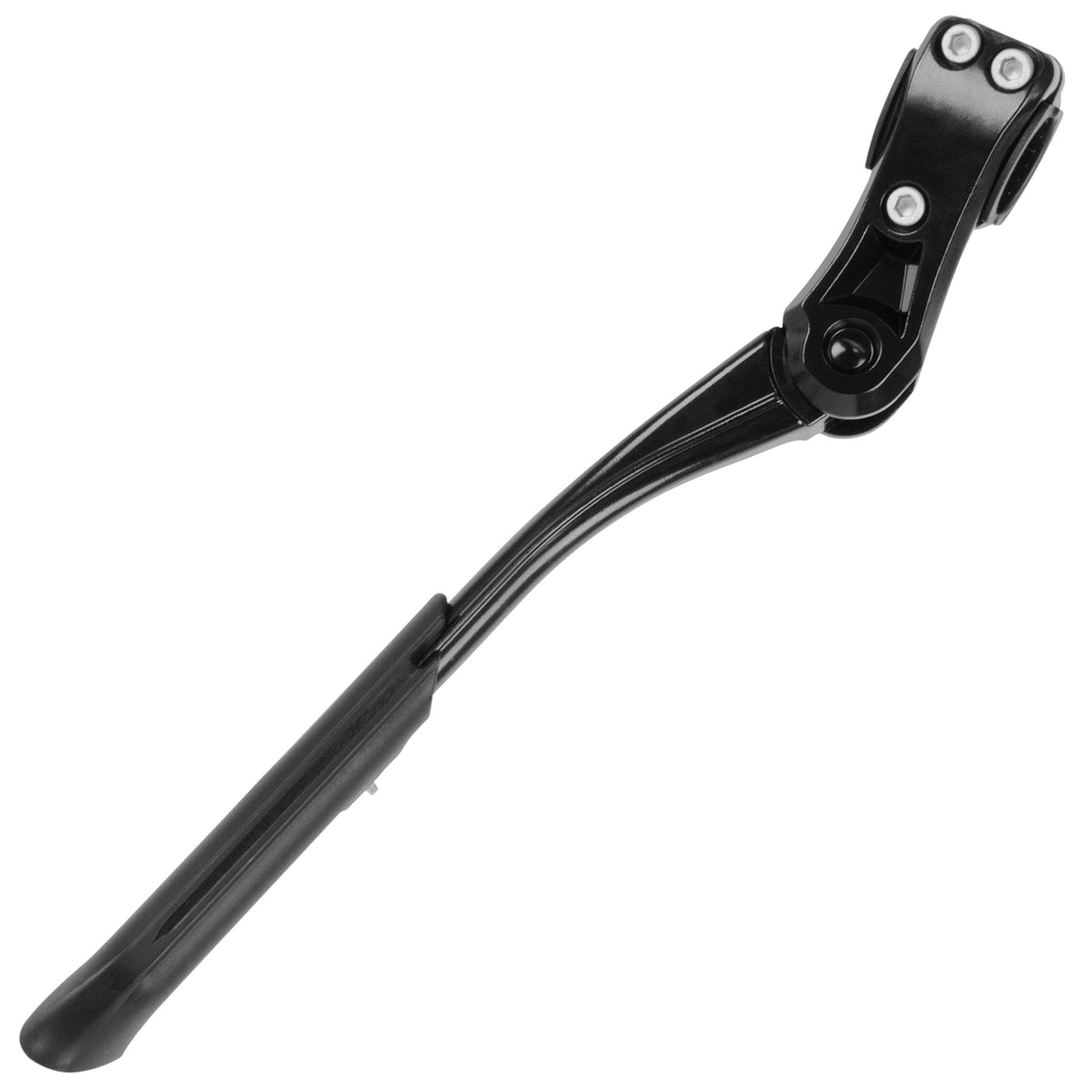 BV kickstand on parked bike in park setting offering convenient upright storage