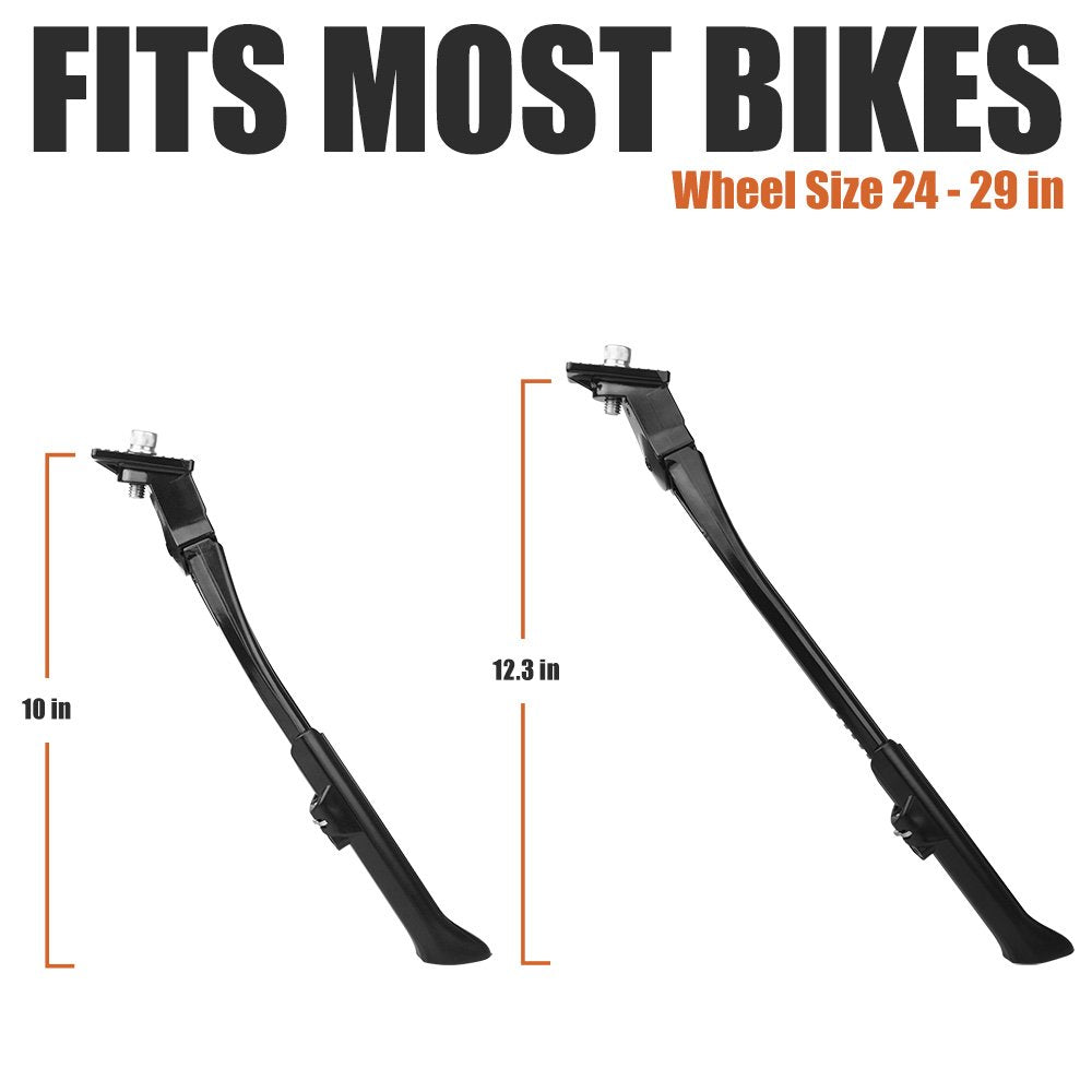 BV kickstand alongside ruler showing compact dimensions and light weight benefit