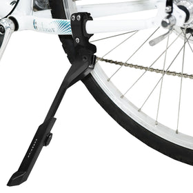 BV front view of rear kickstand showing overall design and secure support