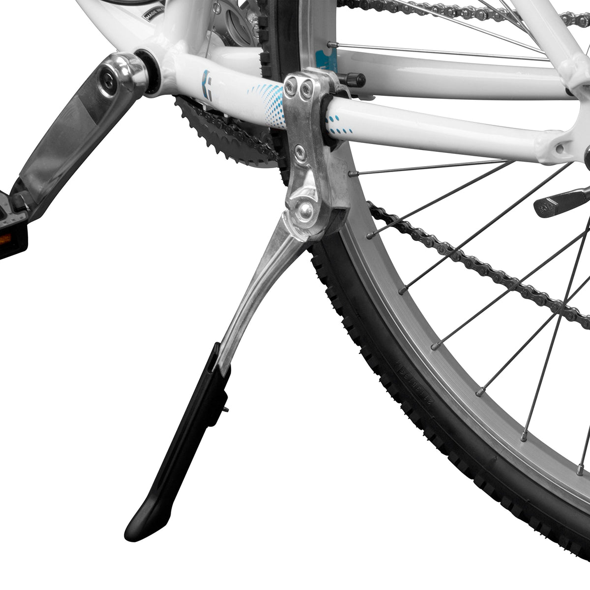BV rear stand front view showing secure support and easy parking