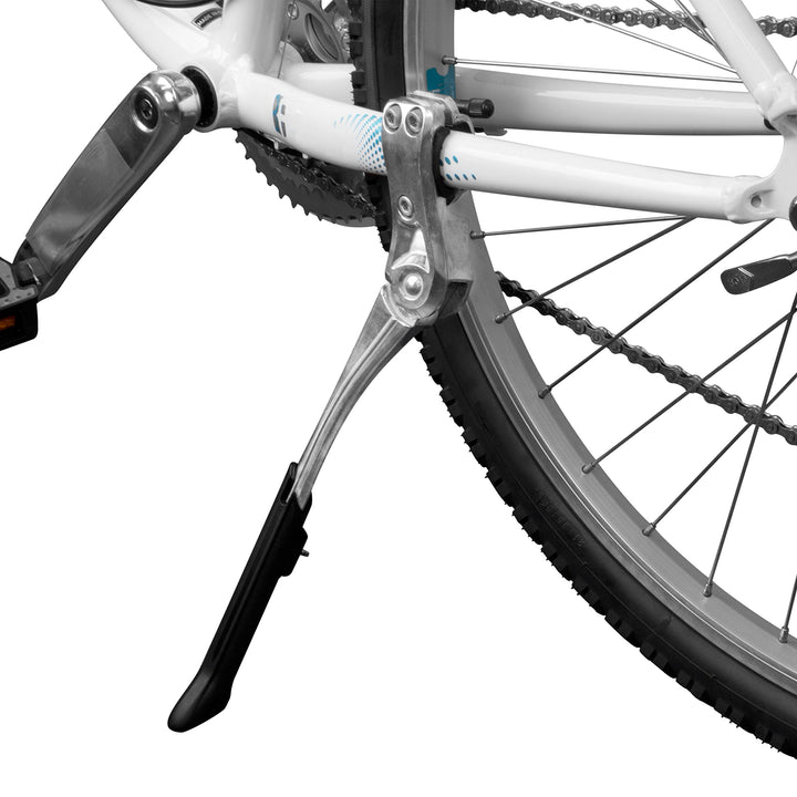 BV rear stand front view showing secure support and easy parking