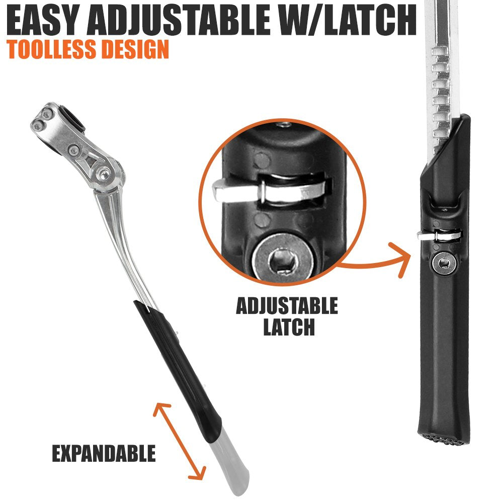 BV height adjustment demonstrating eight latch positions for precise fit