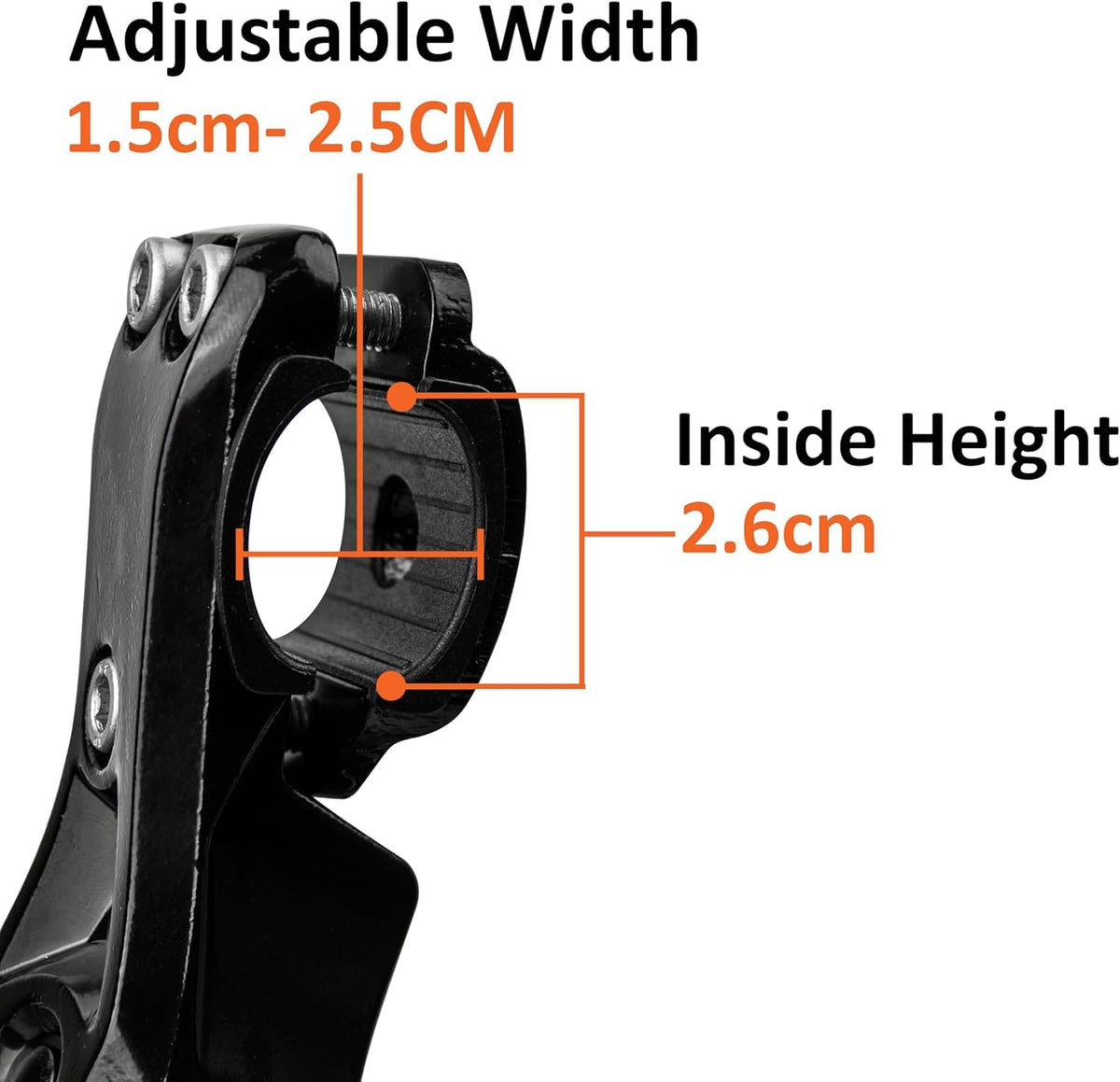 BV rear stand height adjustment illustrating latch positions for custom fit