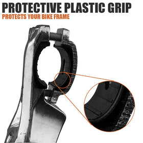 BV non-slip foot photo highlighting stable grip on pavement and gravel