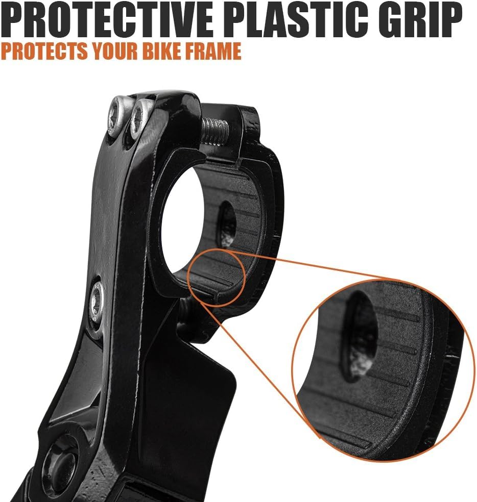BV rear stand non-slip foot on gravel delivering improved ground grip