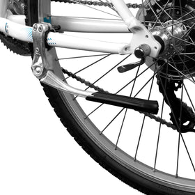 BV scale comparison image showing lightweight 320 g kickstand size