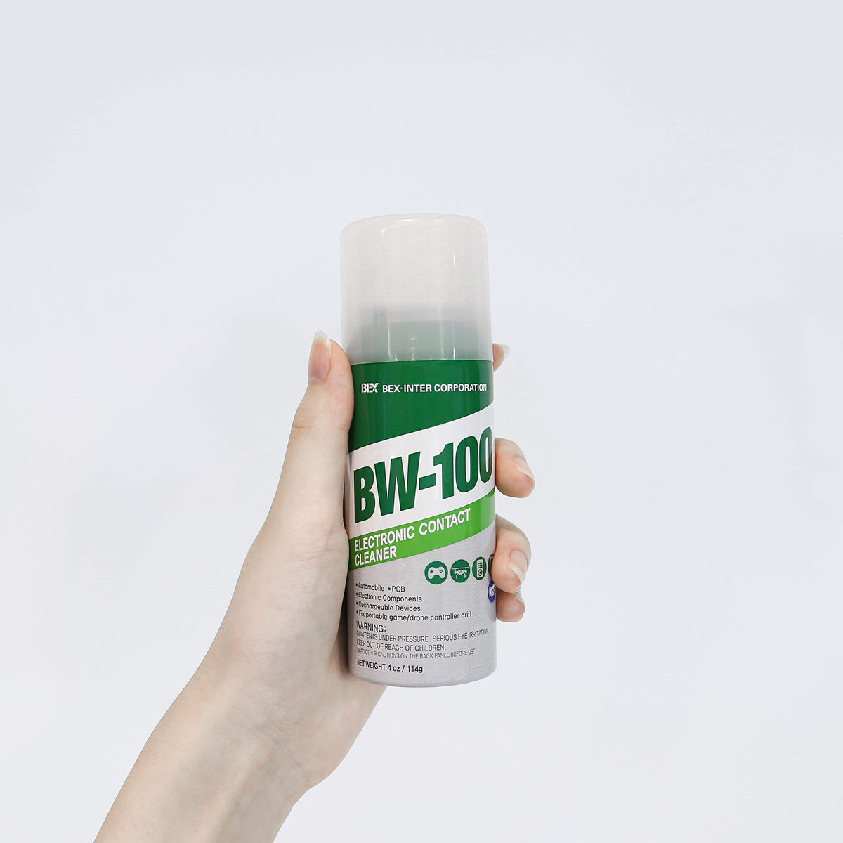 BW-100 fine spray pattern demonstrating controlled application