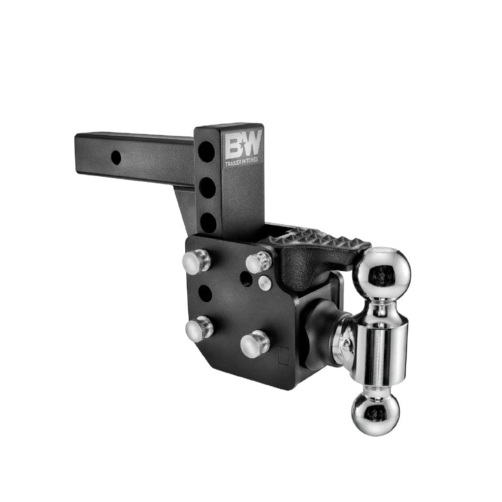 B&W Tow & Stow front view showing dual ball and pintle for versatile towing