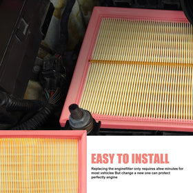 BX-Good filters side-by-side with ruler showing exact fit for Toyota Highlander