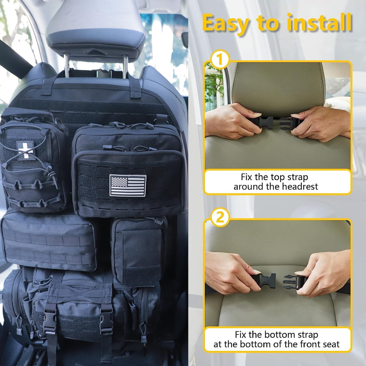 BXBXHD zipper and MOLLE detail highlighting secure attachment and customization benefit