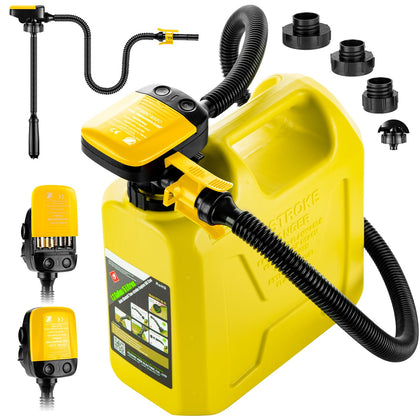 BYERNAUTO front view showing pump body and handle for portable fueling convenience
