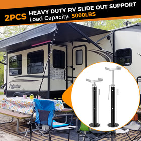 BYERNAUTO installed jack under RV slide-out demonstrating stable support and safety