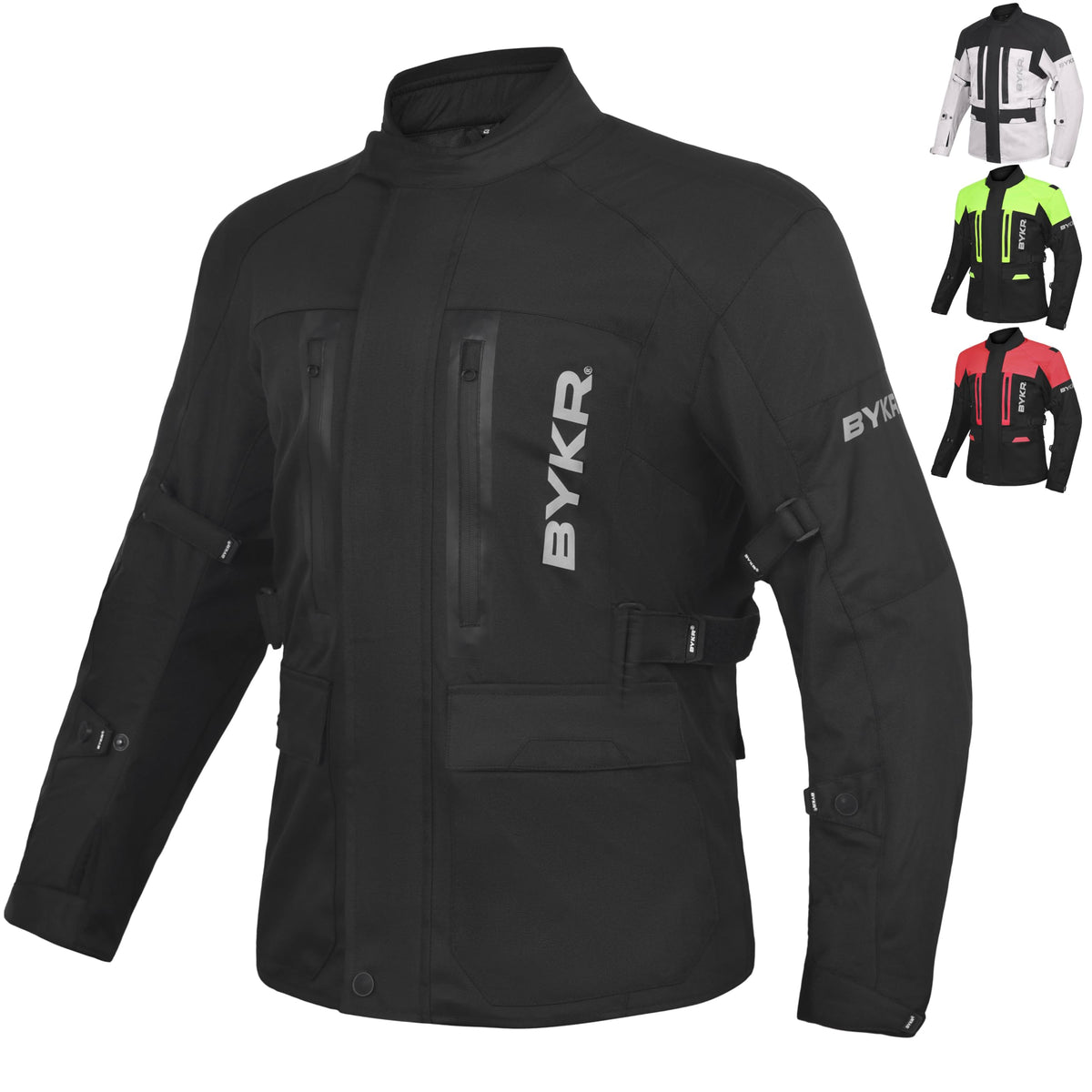 BYKR front view jacket showing fit and pockets for comfortable storage