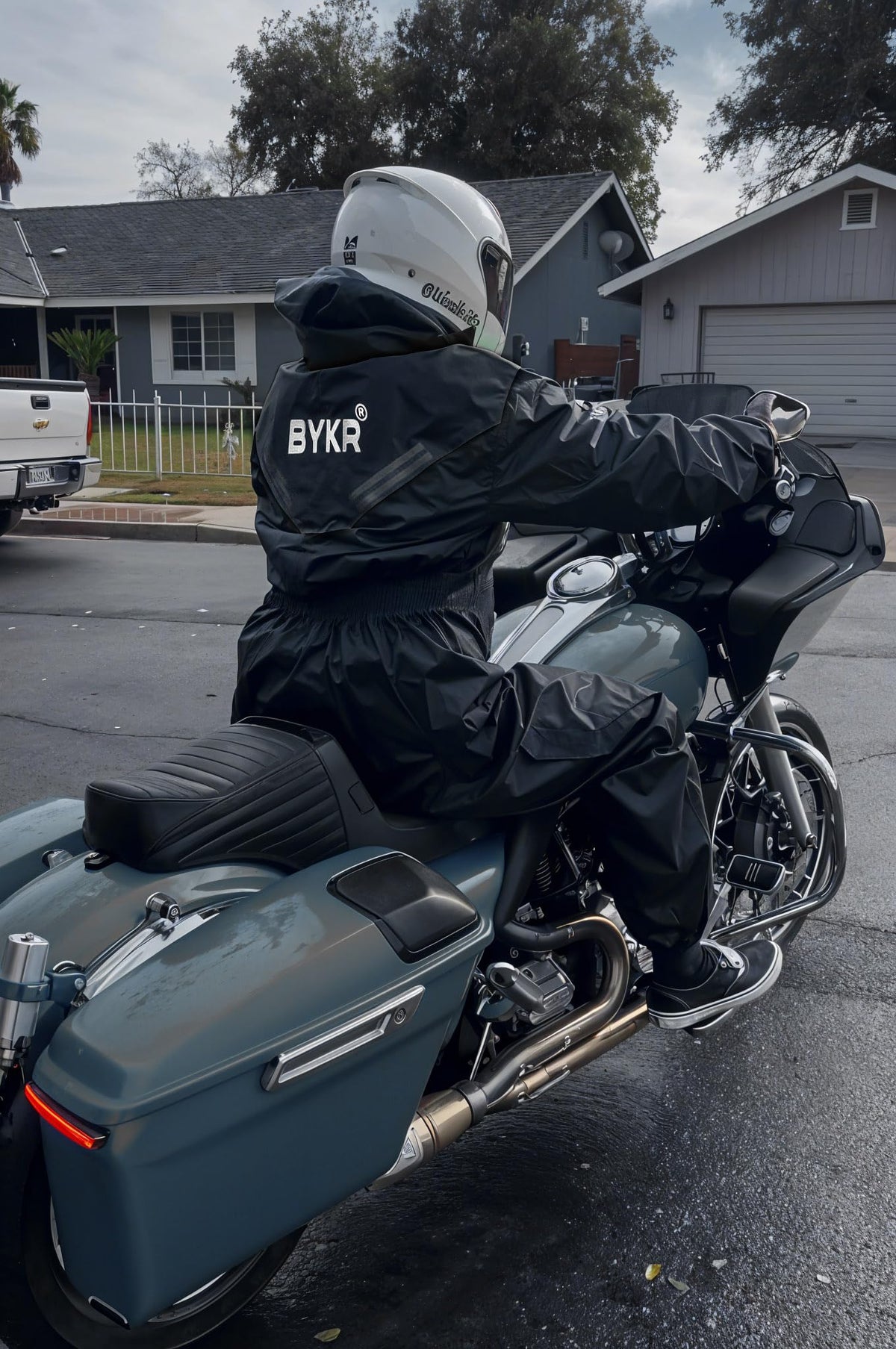 BYKR size fit on model XL conveying cut, coverage, and comfortable layering