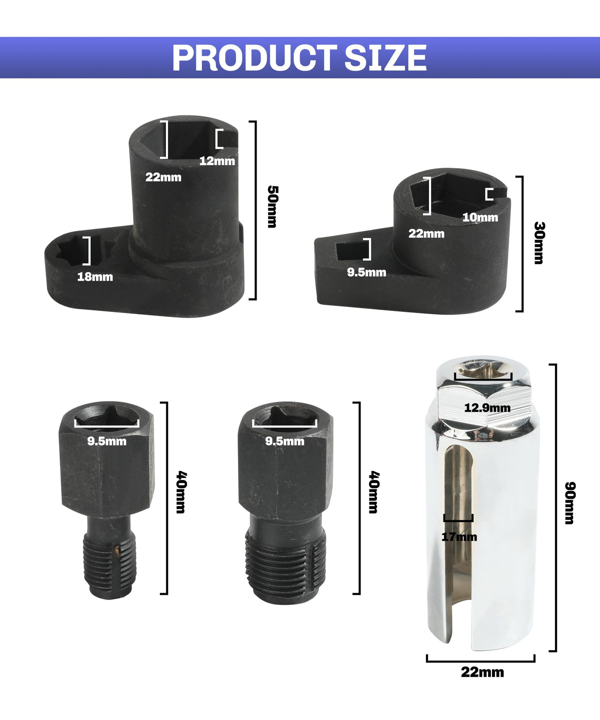 bylikeho socket in use on car exhaust demonstrating safe oxygen sensor removal