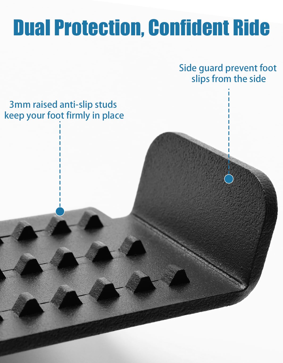 BystralX close-up of 3mm traction studs providing slip-resistant grip