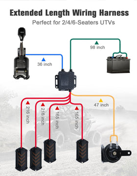 BystralX installed on UTV at night showing improved nighttime visibility benefit