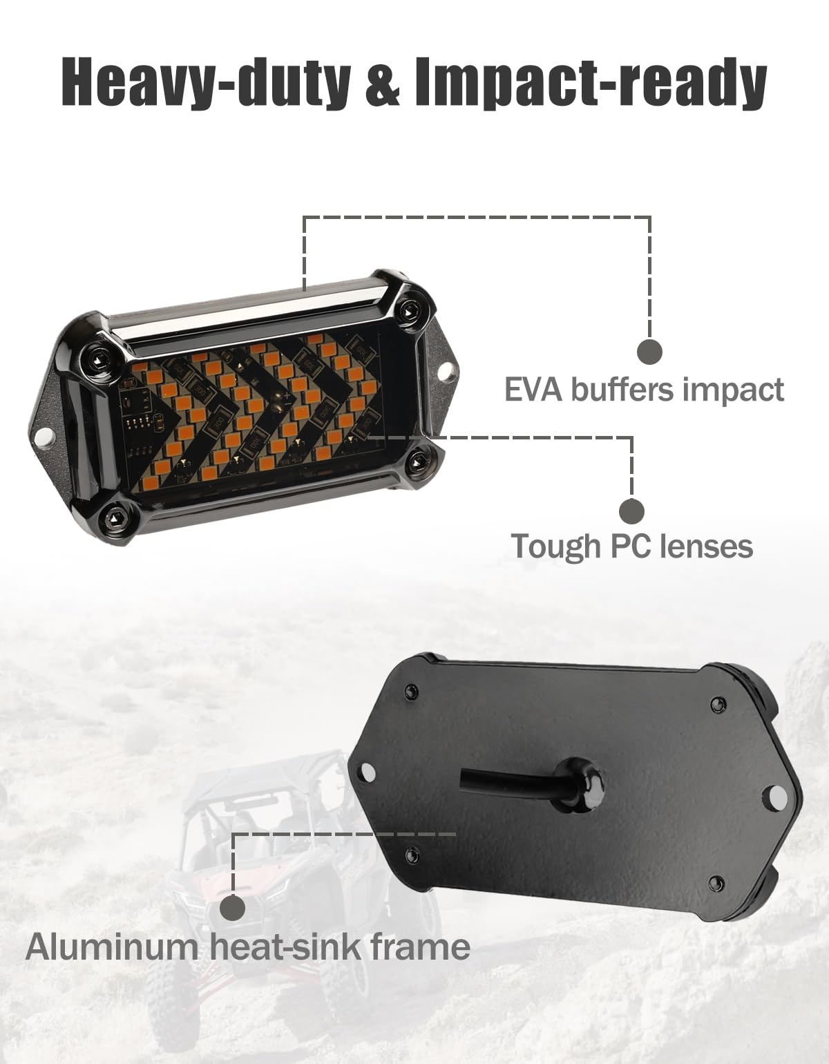 BystralX rocker switches and horn button, gives intuitive control