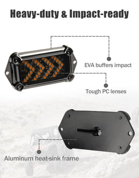 BystralX rocker switches and horn button, gives intuitive control