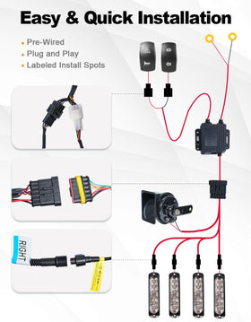BystralX rocker switch panel showing easy thumb control for signals and horn