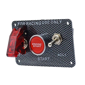 BYYOUIV red push button start closeup showing quick-access engine start benefit